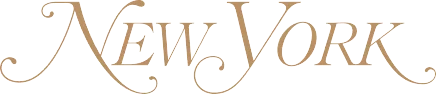 New York Magazine elegant serif logo in gold lettering